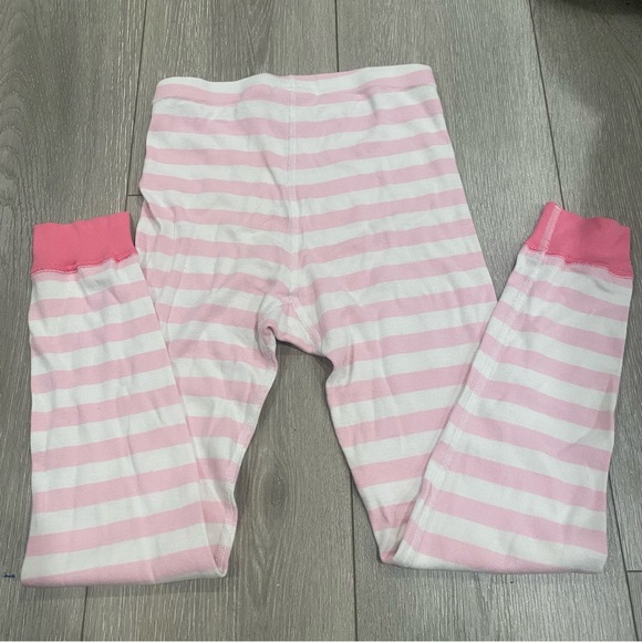 Hanna Andersson Organic Cotton Pajamas PJs Sz 130 8 Girls Pink Striped Set GUC - Picture 6 of 7